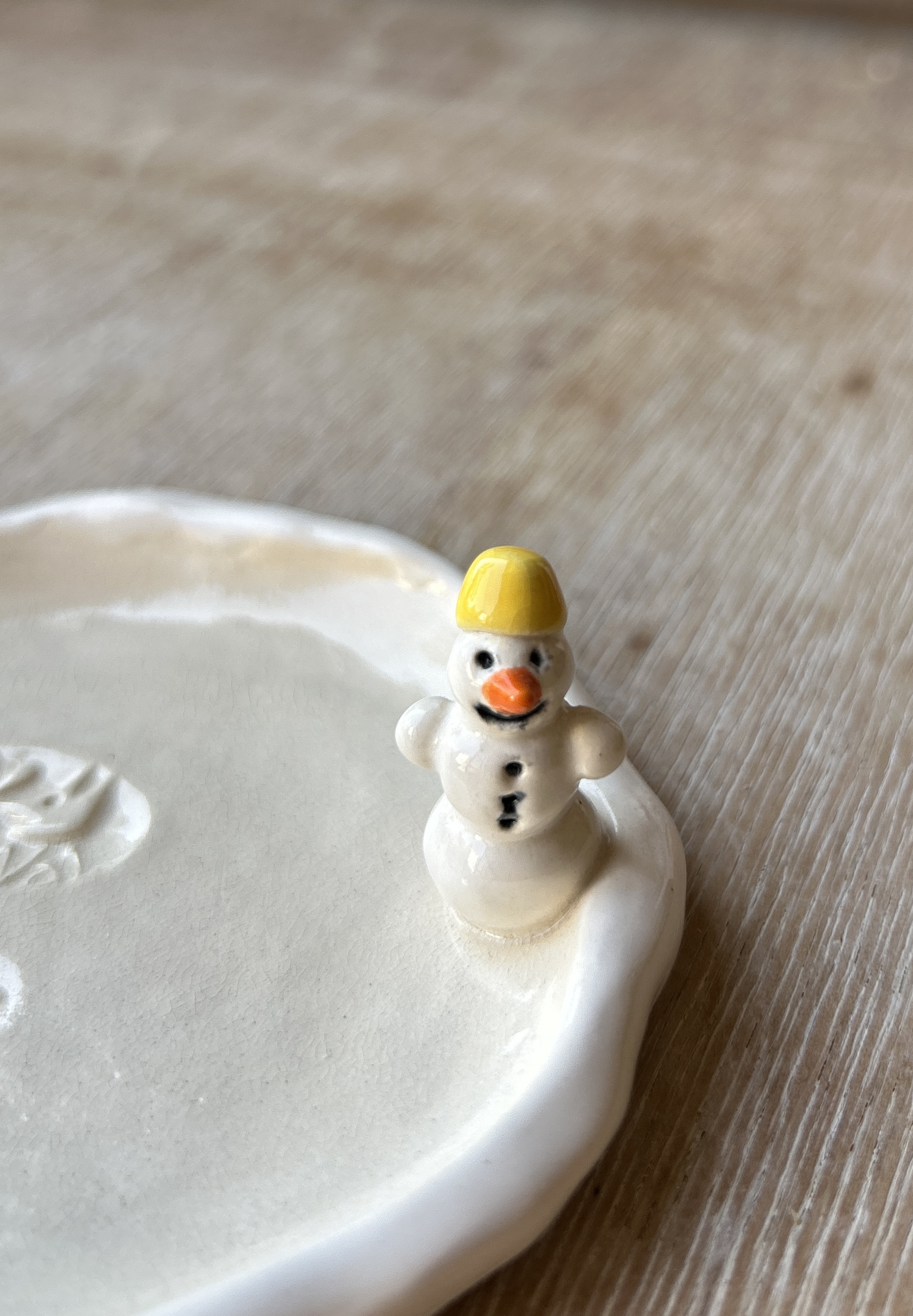 🎄 ЗАЖГИТЕ ВОЛШЕБСТВО НОВОГО ГОДА! Керамический подсвечник «Ёлочка и снеговичок» — авторская керамика, Петах-Тиква — фото 3